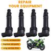 4PCS Motorcycle Ignition Coil For KAWASAKI NINJA ZX-6RR 2003-06 NINJA ZX-6R 2003-2018 ZX636 ZX600 21171-1282 21171-0021-A58X