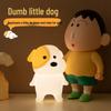 Sleeping Puppy Silicone Night Light - Bedside Lamp Gift