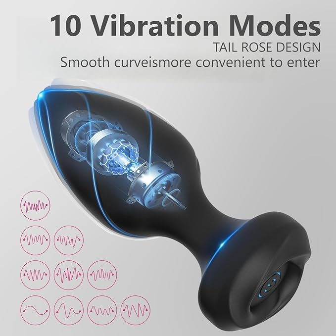 Sex Toys Anal Plug Vibrators Massager Anal Plug Anal Dildo Butt Plug Couples Sex Toy Waterproof Butt Stimulator Male Female Adult Anus Sex Toys