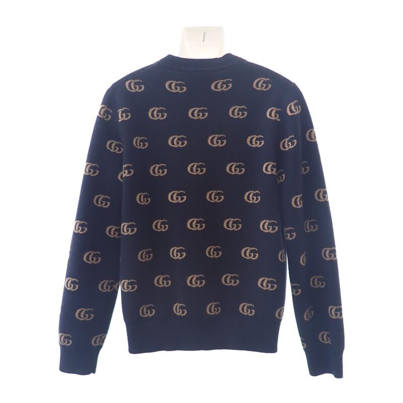 GUCCI  660285_XKB3T_4037 M cardigan Navy cashmere mens