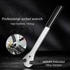 Bike Pedal Wrench Pedal Spanner with Nonslip Long Handle Bike Pedal Removal Tool Pedal Install Spanner Repair Tool