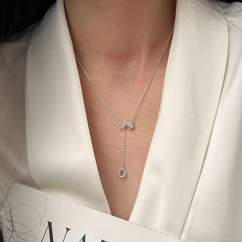 VENTFILLE Colier cu Mărgele Geometrie din Argint Sterling 925 pentru Femei Fată Design Coreean Colier Versatil Bijuterii Dropship Vânzare cu Ridicata