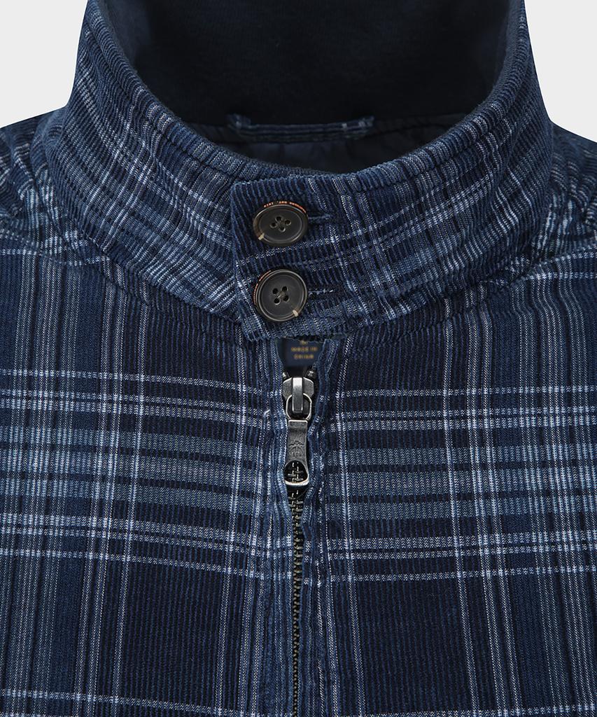 Brooks Brothers Corduroy Check Harrington Jacket (Navy) (Bbojmm4858Qef)