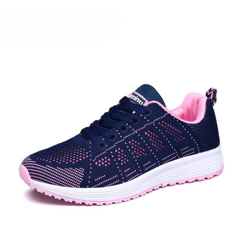 Unisex Women's Men's Fashion Casual Lightweight Breathable Soft Lace Up Sport Running Shoes