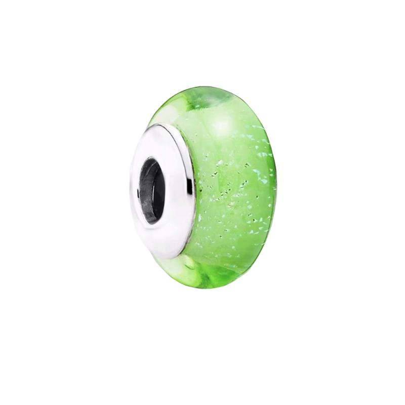 Sparking Murano Glass Charm Beads Dangle Original Snake Fit Copper Bracelet Necklace Beads For Diy Jewelry Women Gift