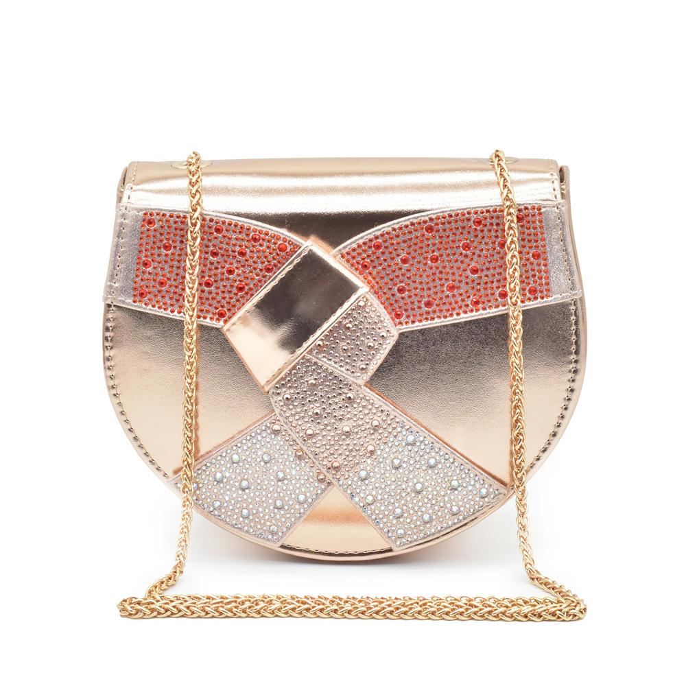 Rhinestone Peep-toe Heels & Bag Set for New Year's Eve