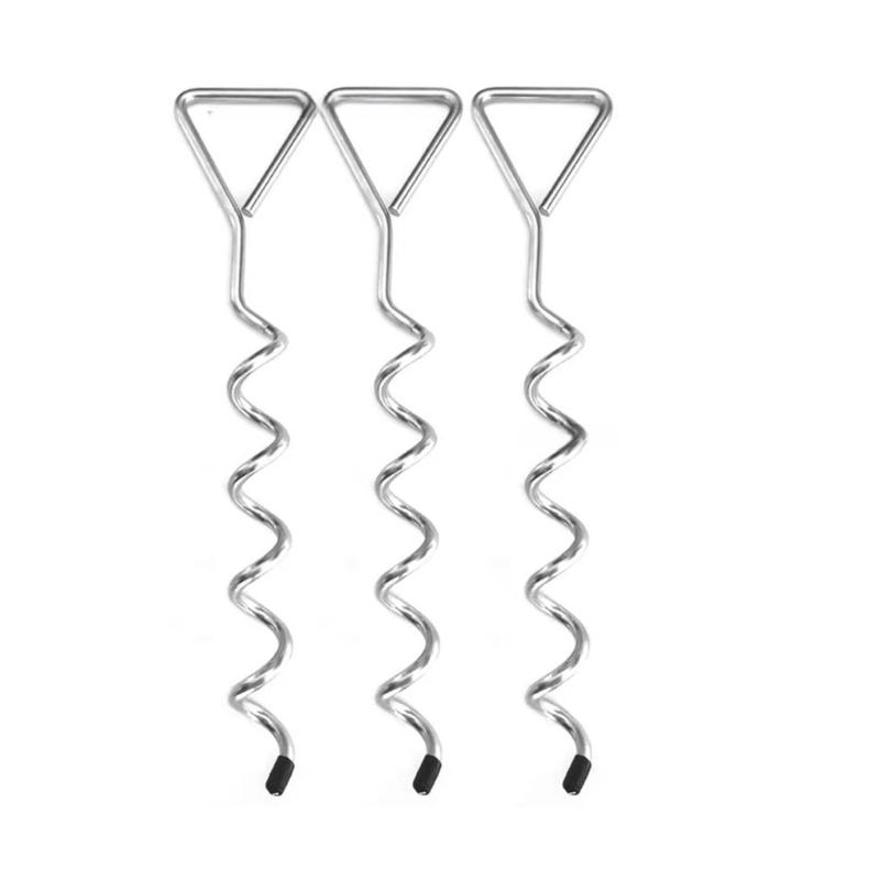 Tree Support Kit with Twist-In Soil Stakes, Grommet Ties and Tie Ropes for Freshly Planted Trees in Yard Spaces