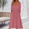 Dámské ležérní šaty s dlouhým rukávem volného střihu jednobarevné