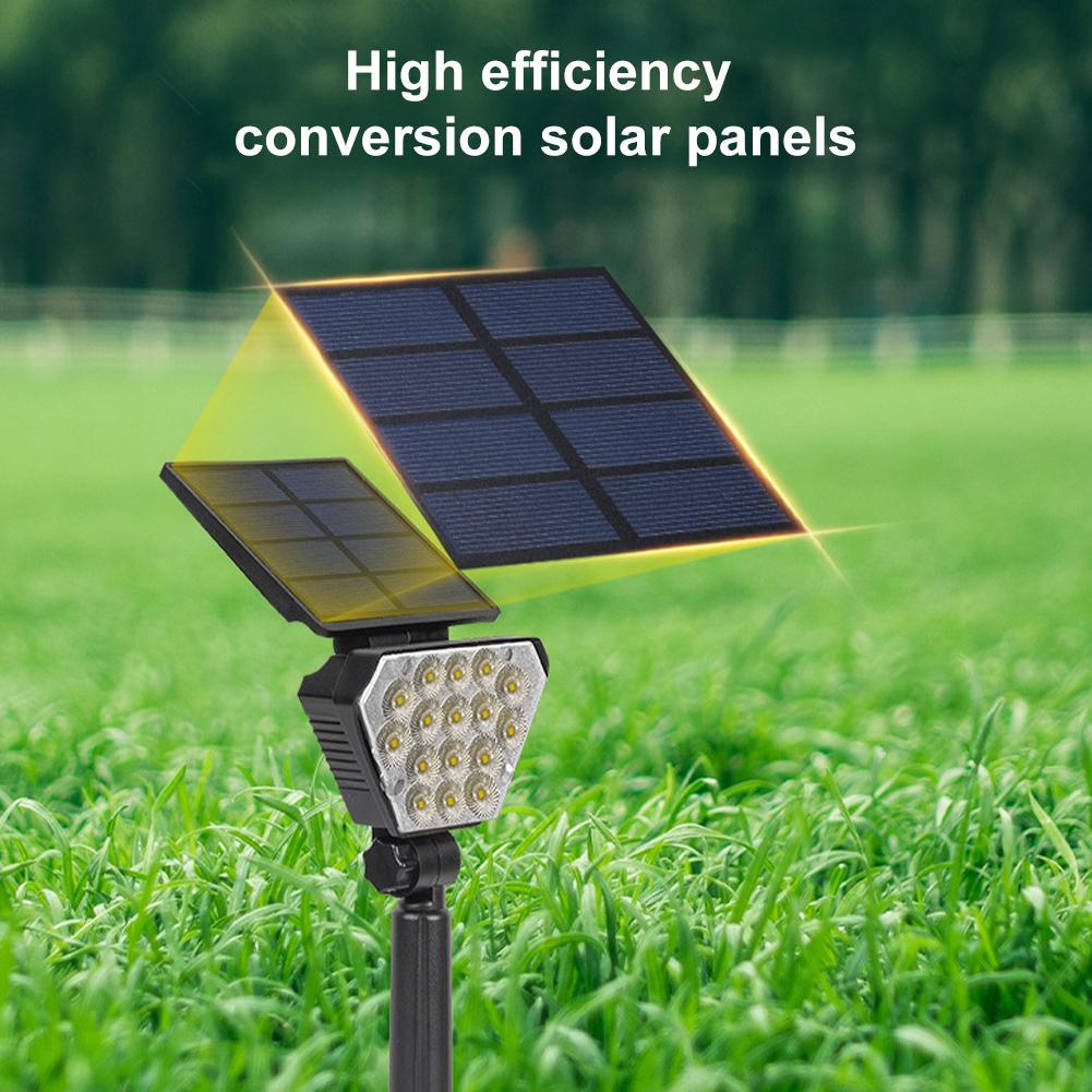 LED Ground Light Super Bright Solar Lawn Lamp 2 Lighting Modes Garden Decoration