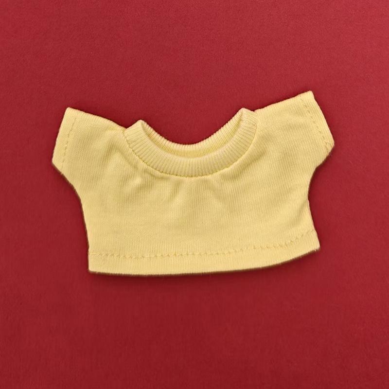 Labubu Keychain Pendant Outfit: Doll Jeans and Short Sleeve Set