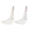 Bridal Veil Mesh Design Extra Long Wedding Veil Stunning Hairstyle Veil Scalp-friendly Soft Drooping Bridal Veil