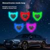 Suction Cup Car Solar Light Plastic Devil Heart-shaped Light  Window Decoration