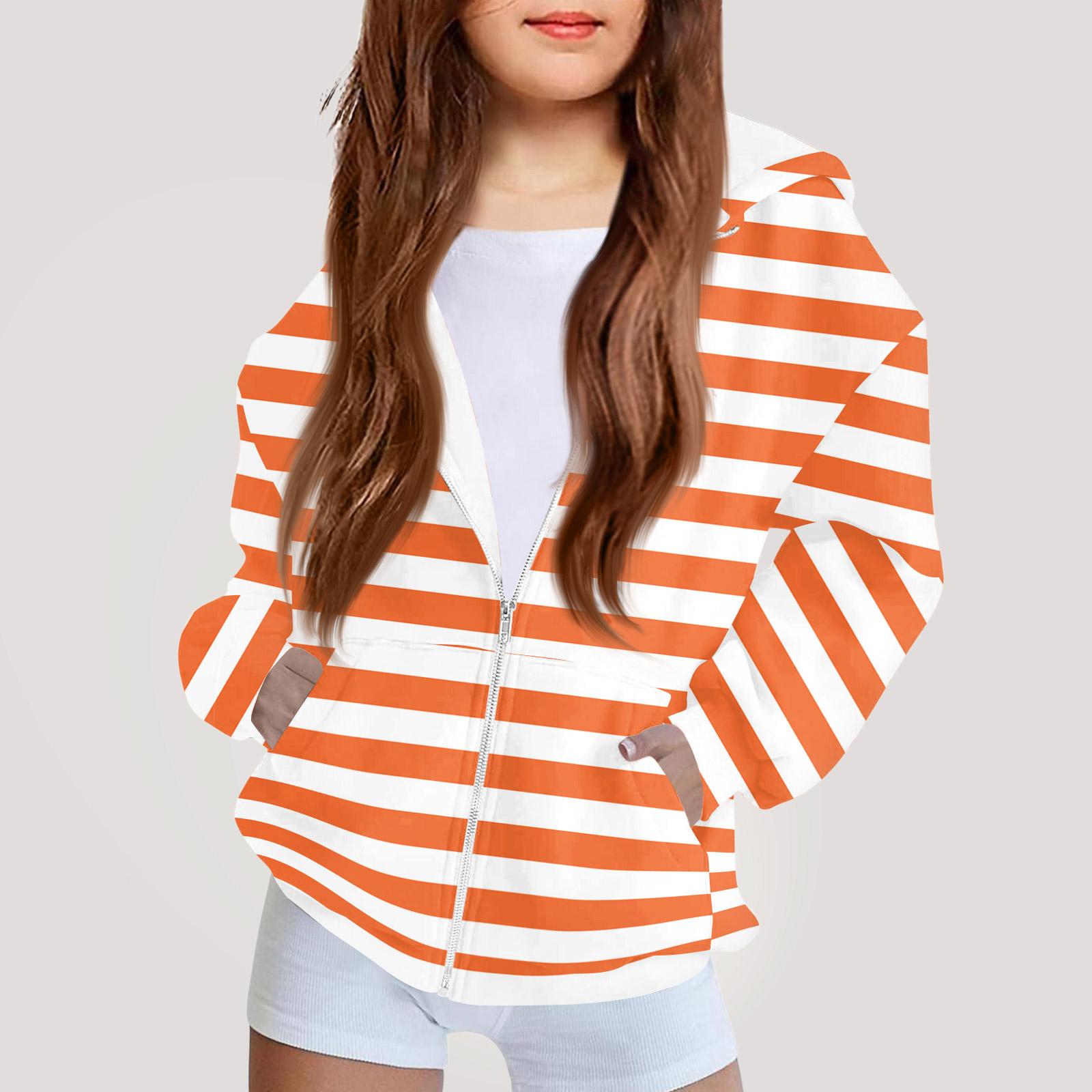 

Children s Fashion Printed Long Sleeved Hooded Sweatshirt Girls Hoodie Jacket 150