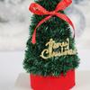 5 Inch Mini Christmas Tree Artificial Tabletop Christmas Tree Decorations with Star Tree Topper for Winter Fireplace Mantel Decor