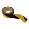 Gefahrenwarnband PVC 4,8cmX30m Schwarz Gelb Gestreift Sicherheitsband für Wand Boden Rohr