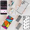 Polka Dots Lines Abstract Art Cell Phone Case for Samsung Galaxy S26 Ultra S25 S24 S23 S22 S21 S20 Note10 Cover