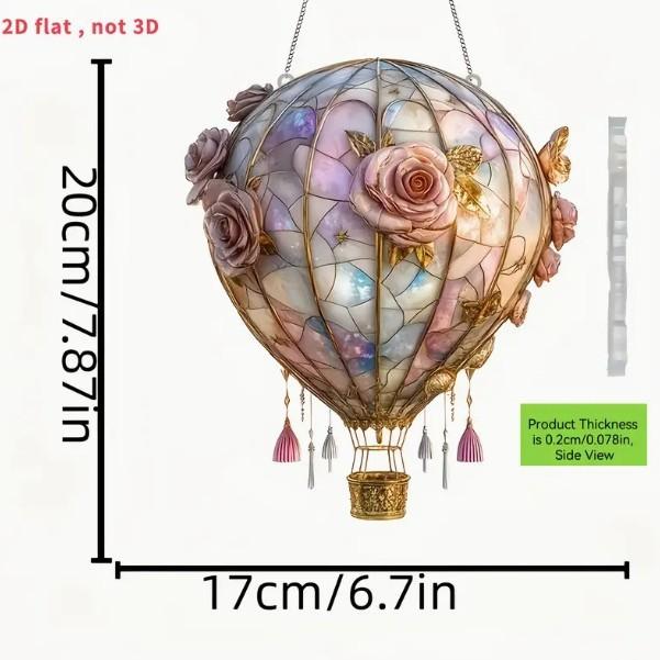 Heart Balloon Led Light With Acrylic Hanging Decor For Romantic Party Gifts
