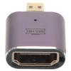 HD Multimedia Interface Female To Micro HD Multimedia Interface Adapter with LED Light 48Gbps