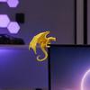 3D Printed Flying Dragon Figurine, Dragon Shape TV & Computer Monitor Decoration, Dragon Egg Toy with Dragon Inside