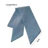 Fashion Light Blue Series Polka Dot Hair Band Plaid Pattern Thin Plaid Neckerchief Flower Plaid Head Band Hair Accessories