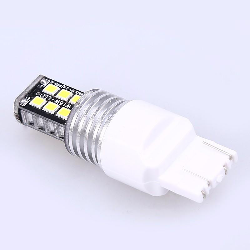 White T20 7443 15 SMD LED Car Turn Signal Reverse Bulb Tail Lamp Canbus Error Free 12V Car Styling External Lights
