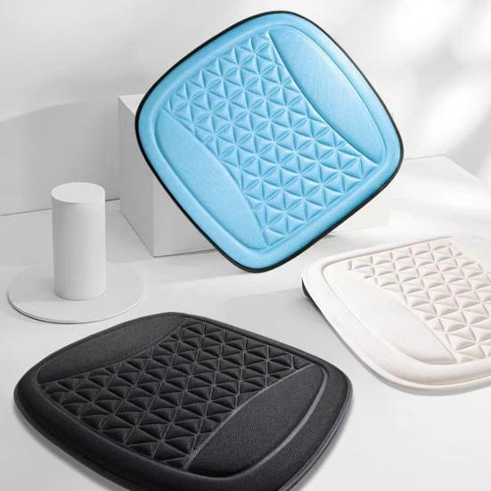Autositzkissen Atmungsaktiv Rutschfest Quadratisch 3D Erhöhter Punkt Ganzjahres-Universal Bequem Sitzen Einfarbige Farbe Auto Innenraum Vordersitz