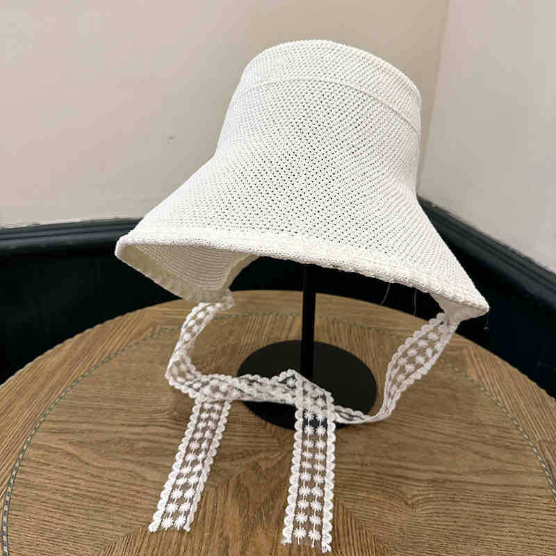 

Шляпа женская вязаная шляпа летняя солнцезащитная шляпа от солнца шляпа от солнца чувство моды панама показывает маленькое лицо One Size