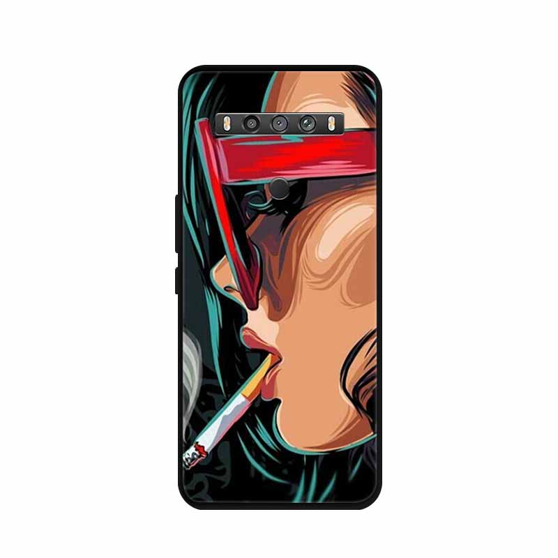 For TCL 10 5G UW Case Animals Silicone TPU Soft Cover Phone Coque For TCL 10 SE TCL10 5G UW Capa Shockproof Cartoon Wolf Funda