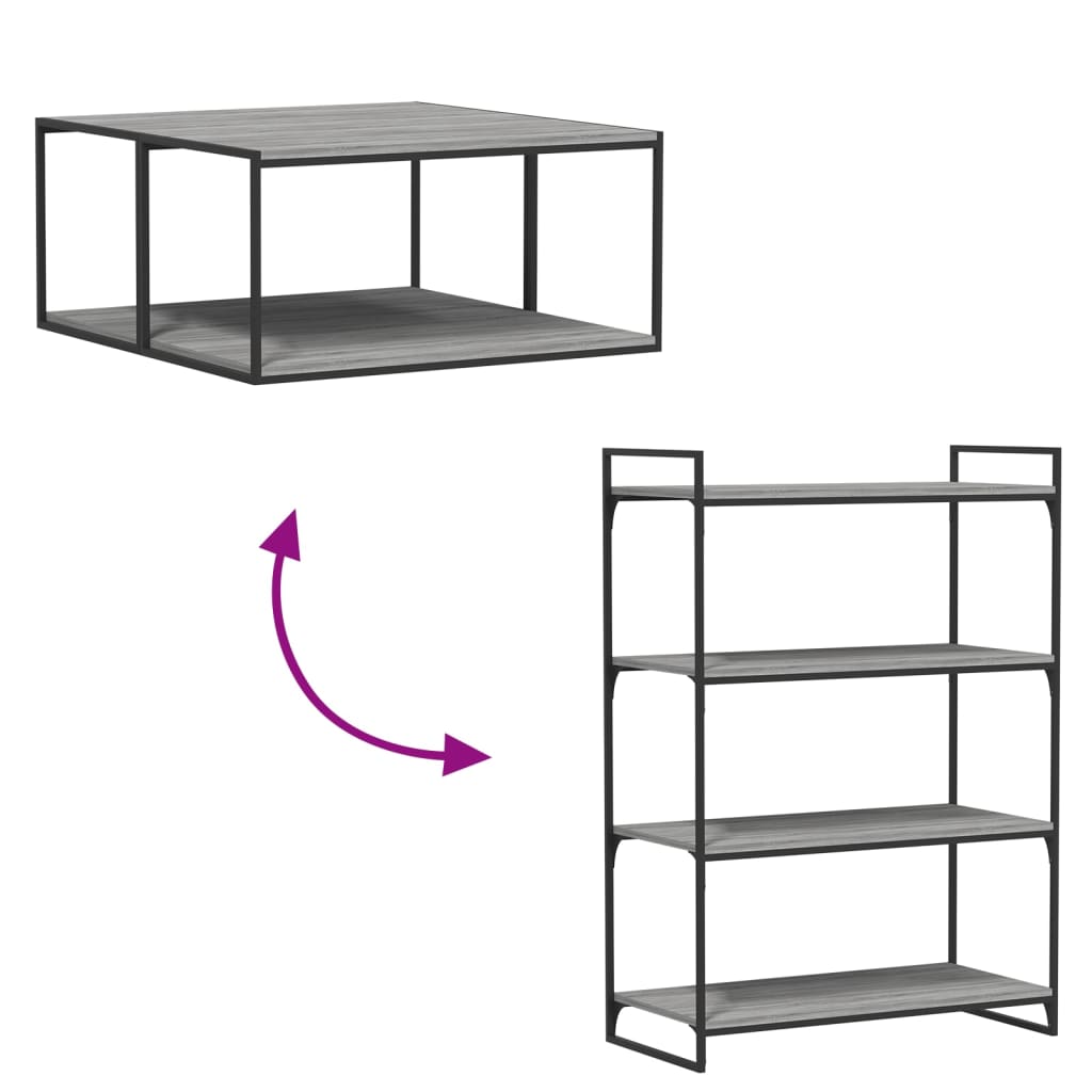 Wall Shelves 4 pcs Grey Sonoma 80 x 40 x 1.5 cm Particleboard