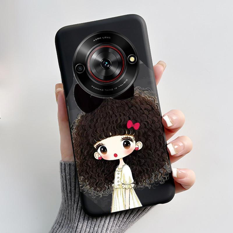 Phone Casing For ZTE Blade A75 5G Z2357N Nubia Focus 5G Case Luxury Dragon Cute Cool Boys Girls Black Soft TPU Back Shell Cover