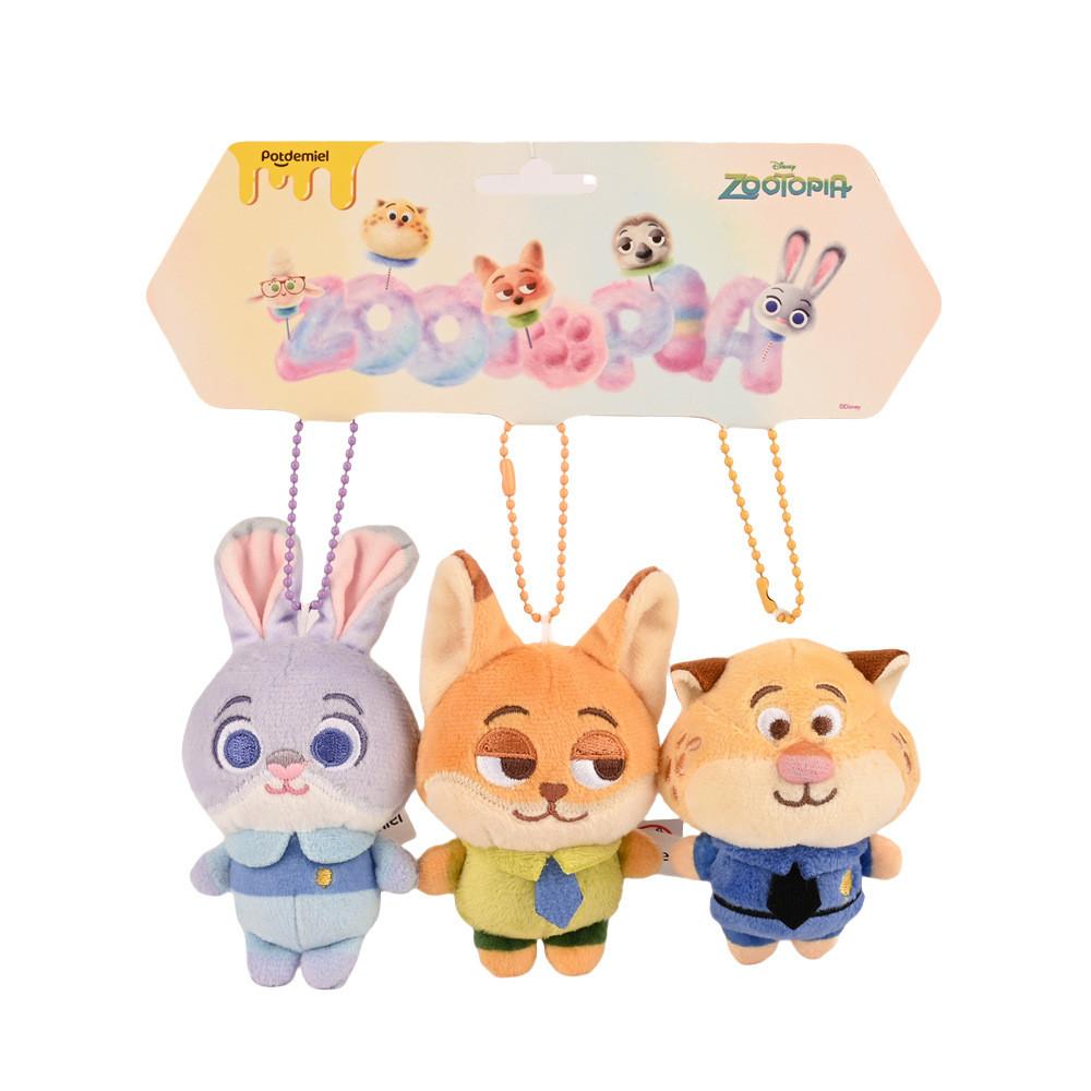 Zootopia Judy Nick Police Officer Plush Keychain With Short Pile Fabric For Collectors