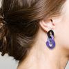 Stylish Colorful Acrylic Drop Earrings Fashion Jewelry Acrylic Texture Perfect for Parties Dates and Everyday Outfits