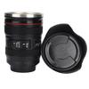Simulation Camera Lens Cup Stainless Steel Coffee Cup Mugs with Retractable Lid Photographer Lovers
