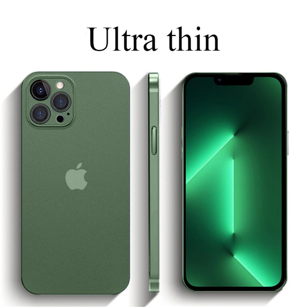 0,3 mm Ultracienkie Matowe Twarde Etui Na iPhone 15 Pro 14 Plus 13 12 Mini Pro Max Przezroczyste Smukłe Pełne Tylne Etui PP Powłoka Fundas