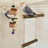 Parrot Stand Bite Resistant Flexible Disassembly Natural Materials Climb And Play Perched Puzzle Fitness Portable Bird Perch Parrot Stand Stick for