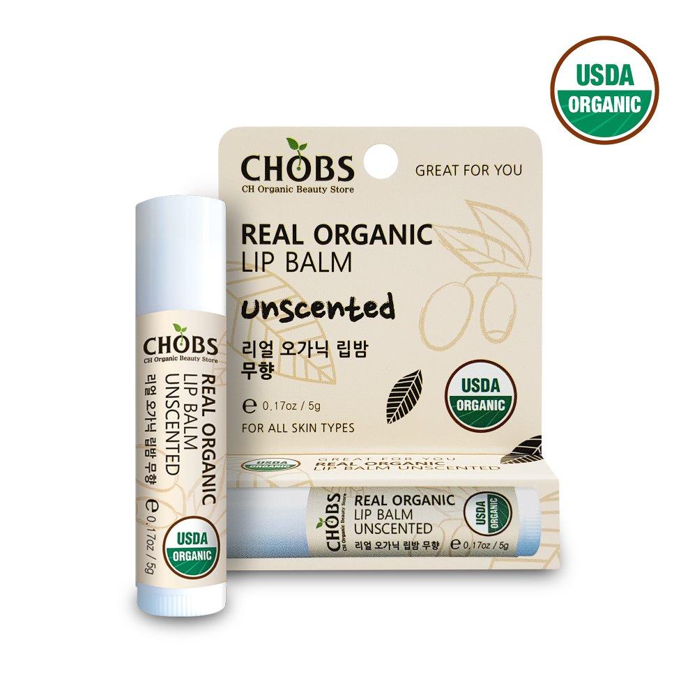

CHOBS Real Organic Lip Balm Unscented 5g