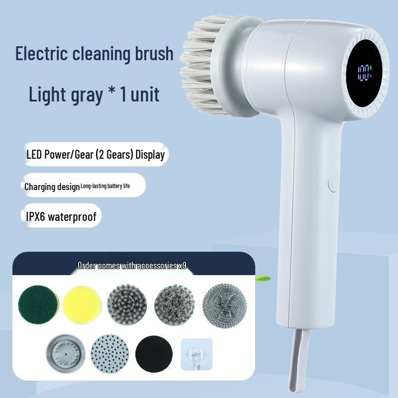 Wireless Multi-Function Electric Brush for Shoes and Toilets - Gentle on Shoes, Perfect for Cleaning.