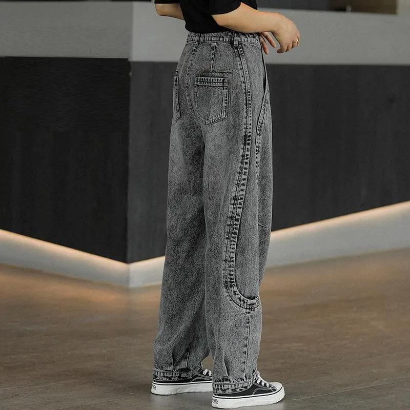 Jeans Women's Straight Spring and Autumn Loose Trousers High Waist Harlan Carrot Pants