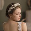 Pearls Beaded Headband Wedding Bridal Engagement Headpiece Headdress Decoration Headwear Accessories for Woman