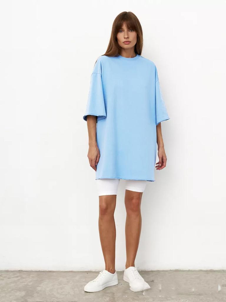 2025 Spring And Summer Cotton T-shirt Solid Colour Short-sleeved Female Loose Large Version Youthful Woman Clothes