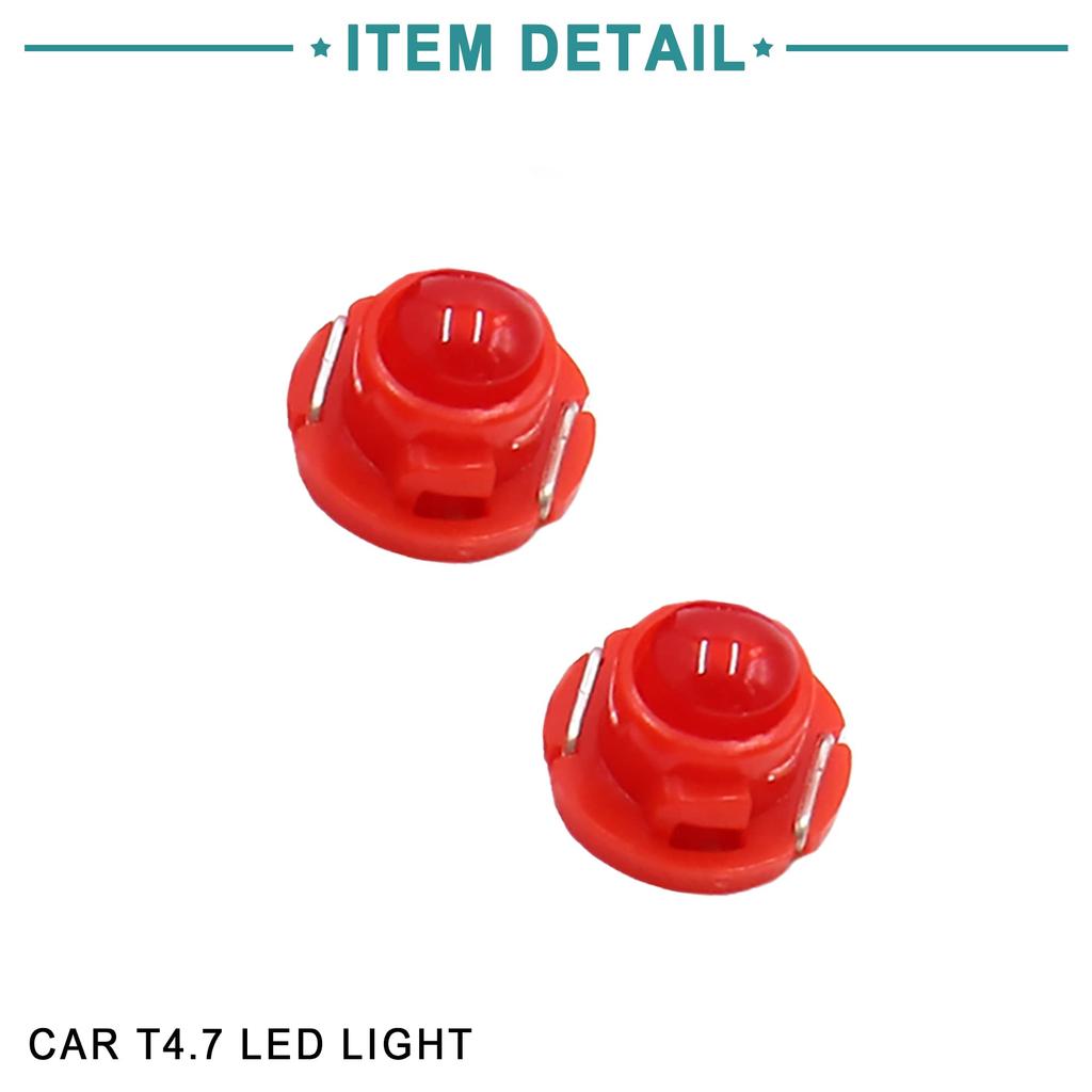 ACROPIX Žárovka kontrolky přístrojové desky pro interiér auta T4.7 Červená LED Červená 10ks