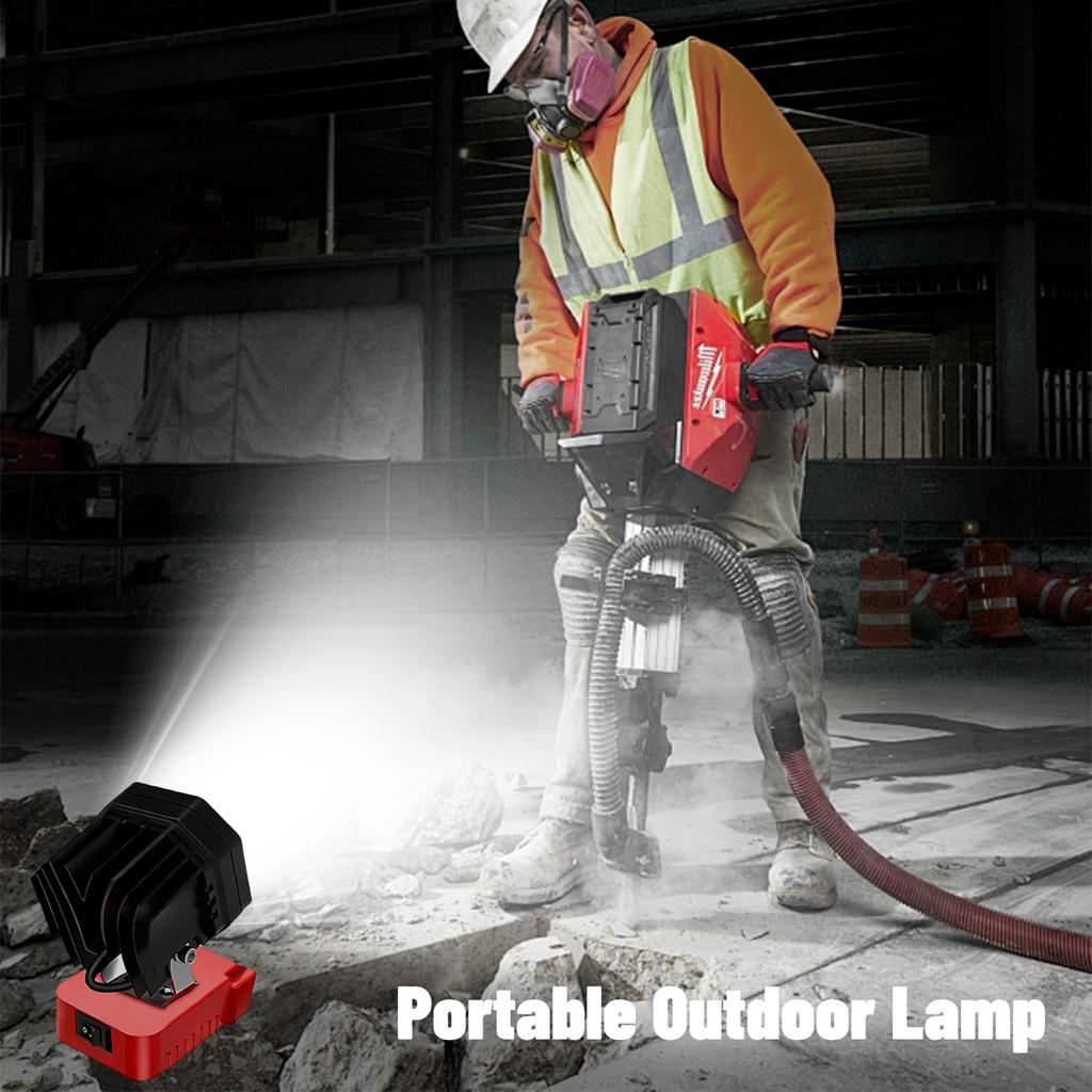 Portable Outdoor LED Work Light 40W Suitable For M18 Emergency Light Lithium Battery