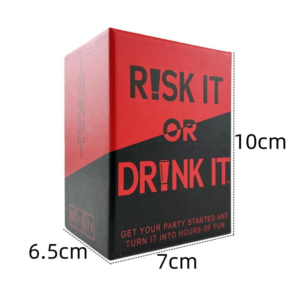Risk It Or Drink Card Board Game Drinking Games Pregame Dares
