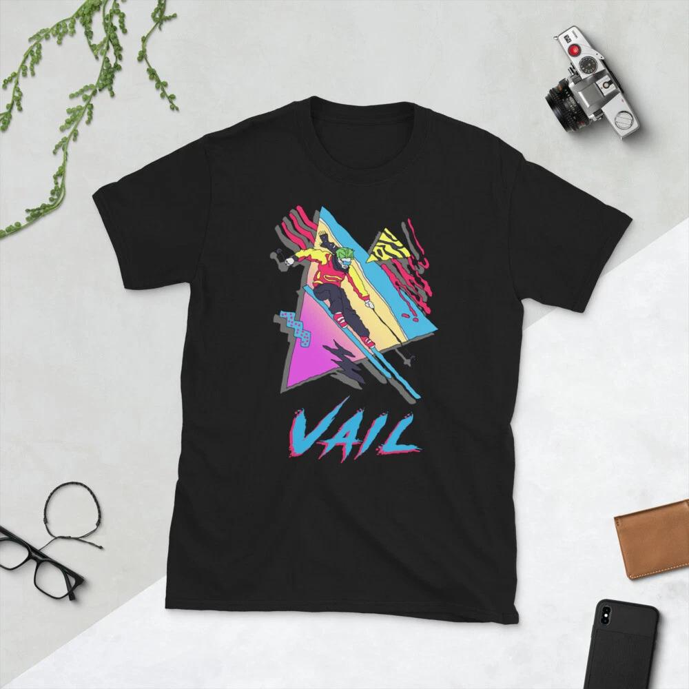 Skiing Shirt, Retro Ski Colorado, Skier Gift Vintage Shirt, Vail Unisex T-Shirt L