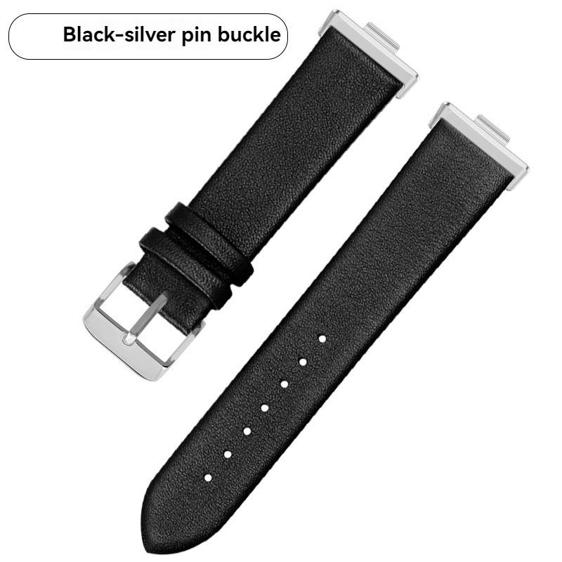 For Huawe Watch Fit3 Fit4 Leather Strap Sports Fit 3 Smart Watch Fit 4 Pro Wristband Ultra-thin Plain Cowhide Watch Chain