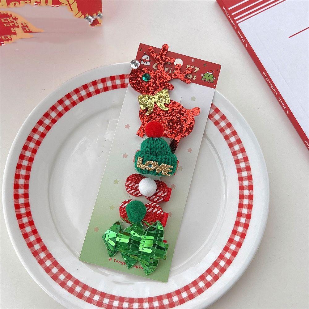 

Детская заколка для волос с блестками и рогами, детская заколка с бантом, рождественский костюм, нарядное платье A