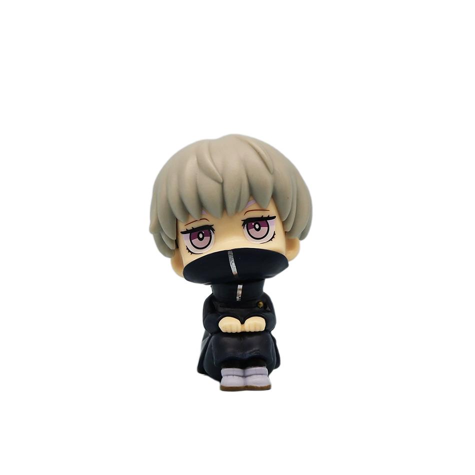 New 5Pcs/set Jujutsu Kaisen Cute Yuji Itadori Gojo Satoru Q Ver. PVC Action Figures Anime Figure Model Toys Collection Doll Gift