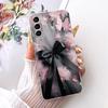 Clear For Samsung S21 Plus Case SM-G996B Aesthetic Luxury Cute Fashion Flower Funny Painted Casing For Samsung Galaxy S21+ Cover