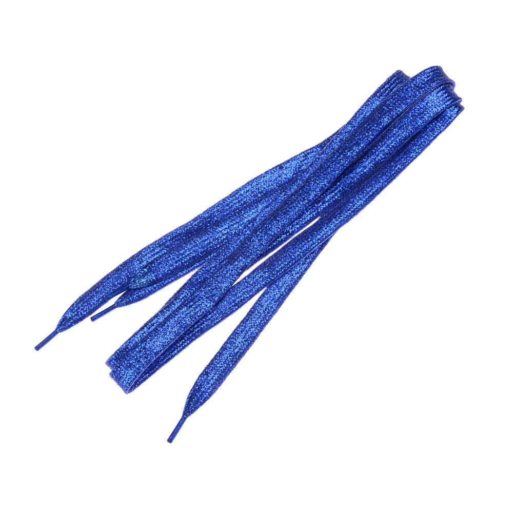 1 ks Lesklá zlatá a stříbrná nit Sportovní tenisky Plochá tkanička Šňůrky