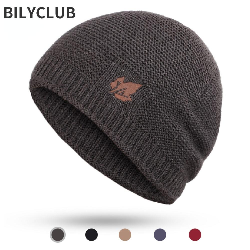 New winter knit hats men's and women's outdoor warm thickening plus velvet loose  caps Skullies brand winter ski male bone